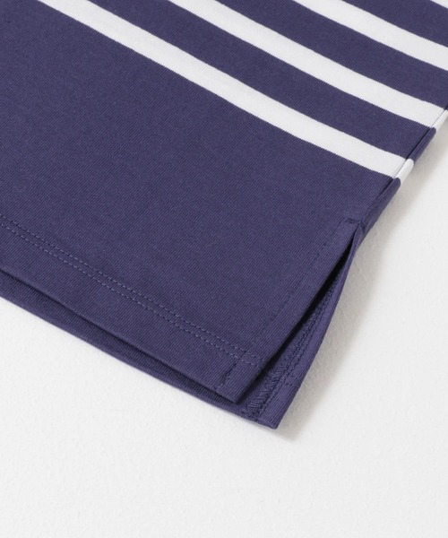 URBAN RESEARCH（アーバンリサーチ）の「リラックスボートネックボーダーショートスリーブ（Tシャツ/カットソー・メンズ・ブラック系その他/ホワイト系その他/ブルー系その他・MEDIUM/LARGE）」の17枚目の写真