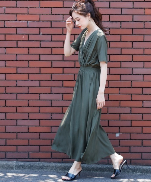 新品　エムドゥ　M.deux ロングワンピース　カシュクール女神ワンピース M.deux（エムドゥ）の「カシュクール女神ワンピース（ワンピース