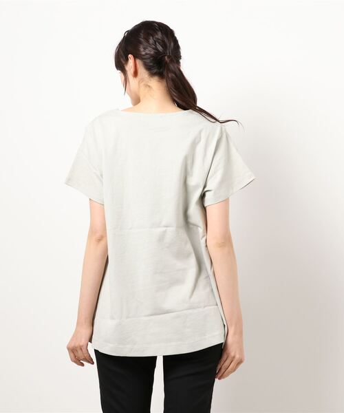 AMERICAN HOLIC（アメリカンホリック）の「フレアライン半袖カットプルオーバー　＊（Tシャツ/カットソー・レディース・サックスブルー/その他7/チャコールグレー/アイボリー・L/M）」の7枚目の写真