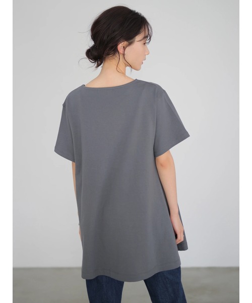 AMERICAN HOLIC（アメリカンホリック）の「フレアライン半袖カットプルオーバー　＊（Tシャツ/カットソー・レディース・サックスブルー/その他7/チャコールグレー/アイボリー・L/M）」の11枚目の写真