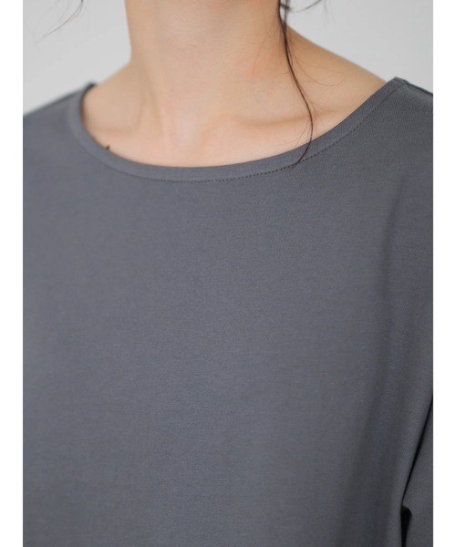 AMERICAN HOLIC（アメリカンホリック）の「フレアライン半袖カットプルオーバー　＊（Tシャツ/カットソー・レディース・サックスブルー/その他7/チャコールグレー/アイボリー・L/M）」の12枚目の写真