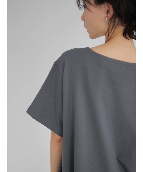 AMERICAN HOLIC（アメリカンホリック）の「フレアライン半袖カットプルオーバー　＊（Tシャツ/カットソー・レディース・サックスブルー/その他7/チャコールグレー/アイボリー・L/M）」の14枚目の写真