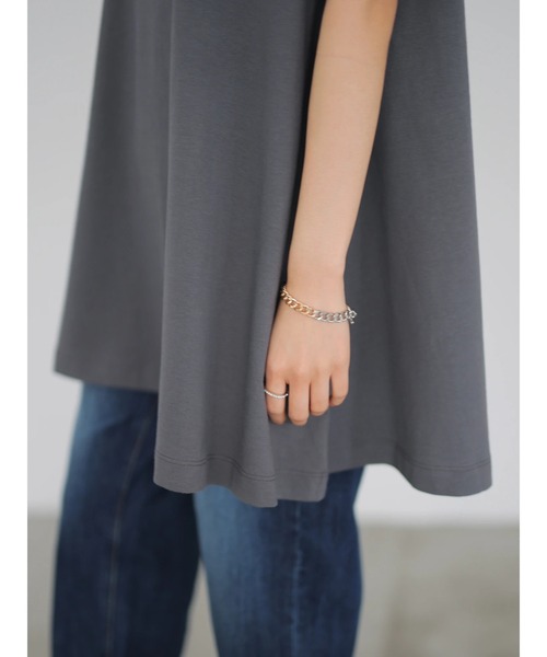 AMERICAN HOLIC（アメリカンホリック）の「フレアライン半袖カットプルオーバー　＊（Tシャツ/カットソー・レディース・サックスブルー/その他7/チャコールグレー/アイボリー・L/M）」の15枚目の写真