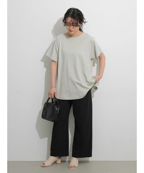 AMERICAN HOLIC（アメリカンホリック）の「フレアライン半袖カットプルオーバー　＊（Tシャツ/カットソー・レディース・サックスブルー/その他7/チャコールグレー/アイボリー・L/M）」の21枚目の写真