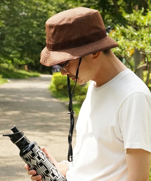 VLANK（ブランク）の「STRAW CLOTH HAT ストロークロスハット（ハット・メンズ・ブラック/ブラウン/ナチュラル・FREE）」の10枚目の写真