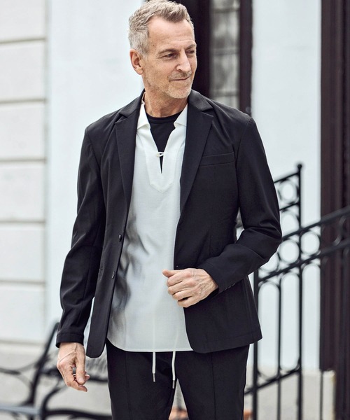 AKM Contemporary（エイケイエムコンテンポラリー）の「AKM Contemporary(エイケイエムコンテンポラリー)速乾 形態安定 カプリシャツ（シャツ/ブラウス・メンズ・ホワイト/サックスブルー/ネイビー・S/M/L/XL）」の15枚目の写真