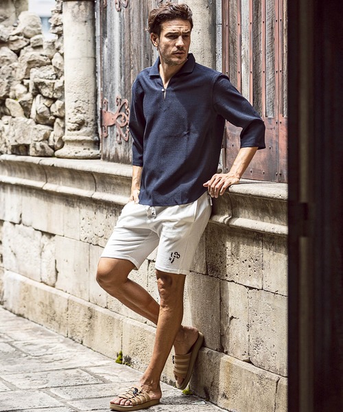 AKM Contemporary（エイケイエムコンテンポラリー）の「AKM Contemporary(エイケイエムコンテンポラリー)速乾 形態安定 カプリシャツ（シャツ/ブラウス・メンズ・ホワイト/サックスブルー/ネイビー・S/M/L/XL）」の9枚目の写真