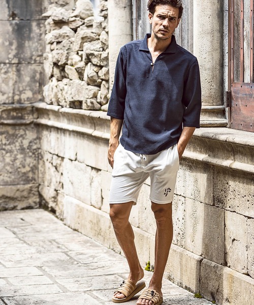 AKM Contemporary（エイケイエムコンテンポラリー）の「AKM Contemporary(エイケイエムコンテンポラリー)速乾 形態安定 カプリシャツ（シャツ/ブラウス・メンズ・ホワイト/サックスブルー/ネイビー・S/M/L/XL）」の10枚目の写真