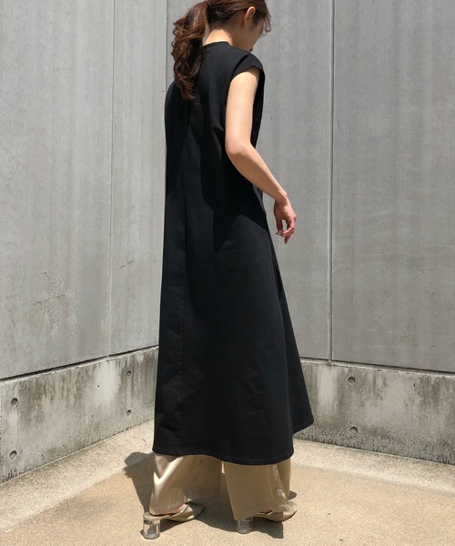 &g'aime(アンジェム)の「【&g'aime】ウエストシャーリングワンピース(ワンピース・レディース・ブラック/ベージュ/チャコール・FREE)」の19枚目の写真