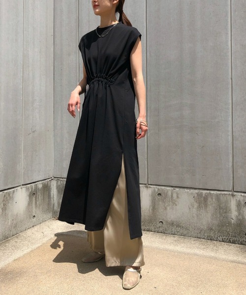 &g'aime(アンジェム)の「【&g'aime】ウエストシャーリングワンピース(ワンピース・レディース・ブラック/ベージュ/チャコール・FREE)」の22枚目の写真