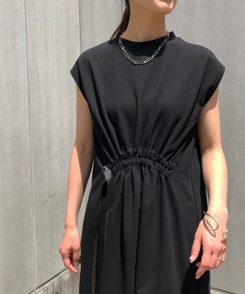 &g'aime(アンジェム)の「【&g'aime】ウエストシャーリングワンピース(ワンピース・レディース・ブラック/ベージュ/チャコール・FREE)」の8枚目の写真
