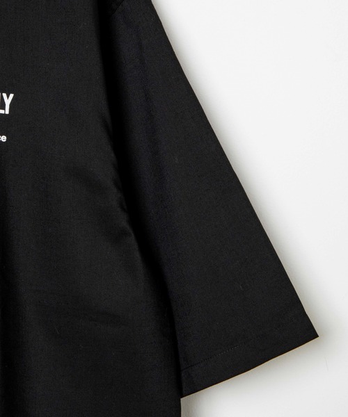 WEGO(ウィゴー)の「WEGO/フォトグラフィック5分袖コーチジャケット(ブルゾン・メンズ・ブラック/ホワイト・MEDIUM/LARGE)」の6枚目の写真