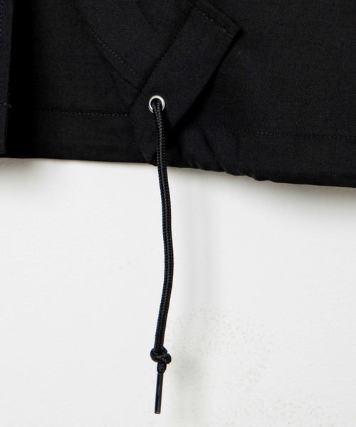 WEGO(ウィゴー)の「WEGO/フォトグラフィック5分袖コーチジャケット(ブルゾン・メンズ・ブラック/ホワイト・MEDIUM/LARGE)」の10枚目の写真