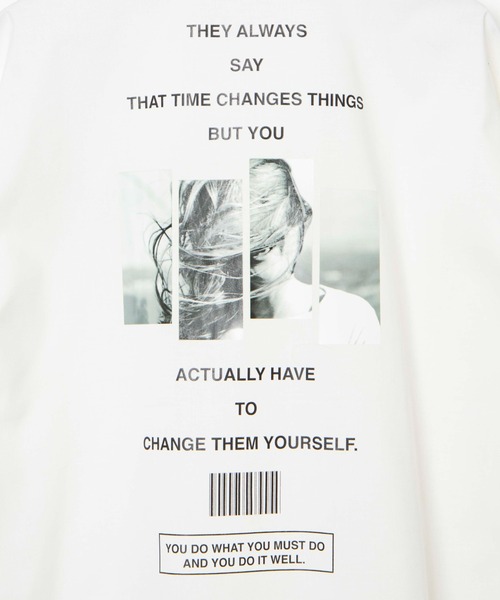 WEGO(ウィゴー)の「WEGO/フォトグラフィック5分袖コーチジャケット(ブルゾン・メンズ・ブラック/ホワイト・MEDIUM/LARGE)」の12枚目の写真