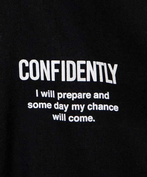 WEGO(ウィゴー)の「WEGO/フォトグラフィック5分袖コーチジャケット(ブルゾン・メンズ・ブラック/ホワイト・MEDIUM/LARGE)」の13枚目の写真