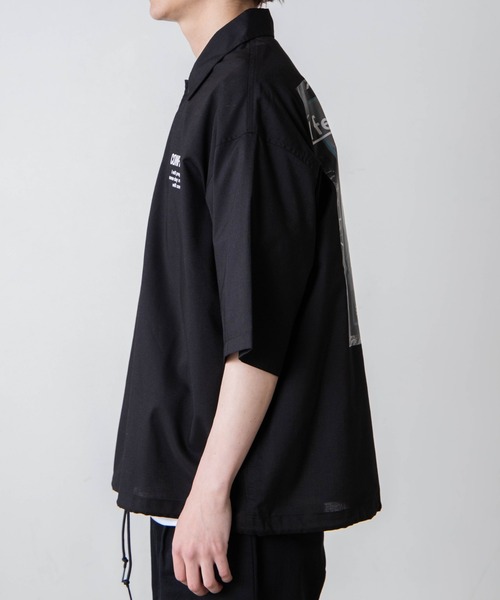 WEGO(ウィゴー)の「WEGO/フォトグラフィック5分袖コーチジャケット(ブルゾン・メンズ・ブラック/ホワイト・MEDIUM/LARGE)」の18枚目の写真