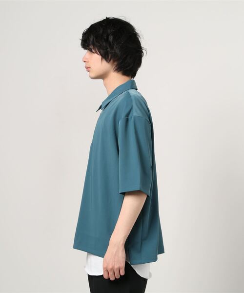 SITRY（シトリー）の「Half zip shirt ＆ Tank top /ハーフジップシャツ＆タンクトップ（シャツ/ブラウス・メンズ・ブラック/ベージュ/ブラック系その他/グレー系その他/ベージュ系その他/ワイン/ブルーグリーン・M/L/XL）」の9枚目の写真