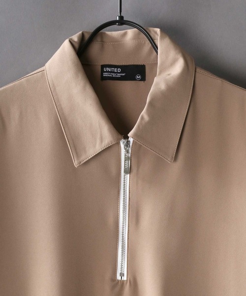 SITRY（シトリー）の「Half zip shirt ＆ Tank top /ハーフジップシャツ＆タンクトップ（シャツ/ブラウス・メンズ・ブラック/ベージュ/ブラック系その他/グレー系その他/ベージュ系その他/ワイン/ブルーグリーン・M/L/XL）」の19枚目の写真