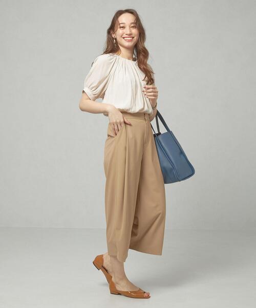 closet story（クローゼットストーリー）の「＜closet story＞□CSC タック クロップド パンツ -手洗い可能-（その他パンツ・レディース・ベージュ/ネイビー・FREE）」の11枚目の写真