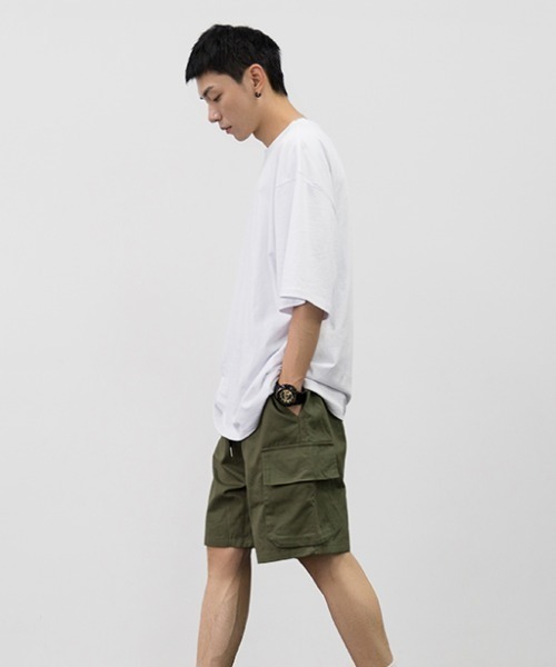 ACT（アクト）の「【ACT -fascination design-】カーゴハーフパンツ（その他パンツ・メンズ・ブラック/カーキ・M/L/XL）」の5枚目の写真