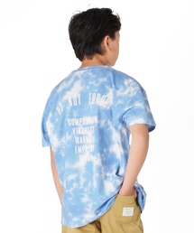 GLAZOS | 天竺・ドロップショルダータイダイバックプリント半袖Tシャツ(Tシャツ/カットソー)