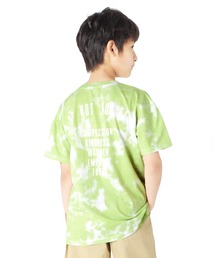 GLAZOS | 天竺・ドロップショルダータイダイバックプリント半袖Tシャツ(Tシャツ/カットソー)