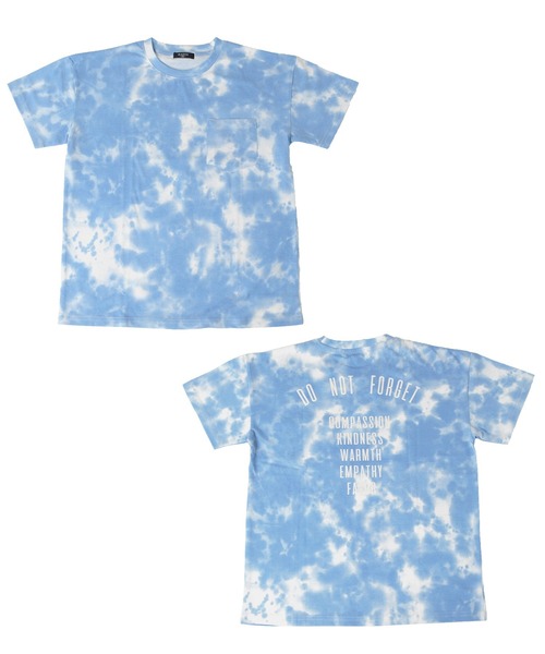 GLAZOS（グラソス）の「天竺・ドロップショルダータイダイバックプリント半袖Tシャツ（Tシャツ/カットソー・キッズ・ブラック/ブルー/グリーン・130cm/140cm/150cm/160cm/170cm）」の7枚目の写真