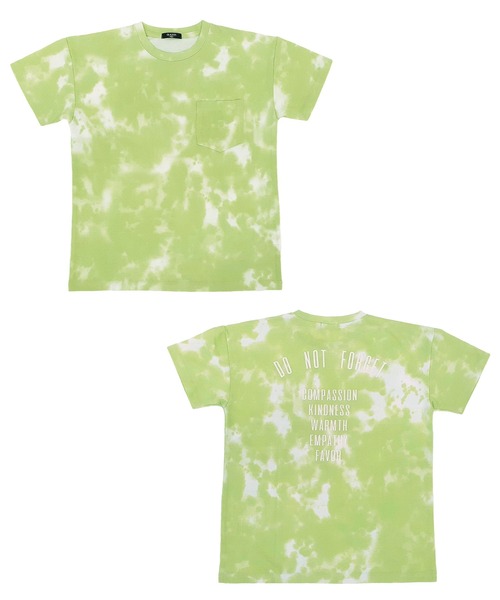 GLAZOS（グラソス）の「天竺・ドロップショルダータイダイバックプリント半袖Tシャツ（Tシャツ/カットソー・キッズ・ブラック/ブルー/グリーン・130cm/140cm/150cm/160cm/170cm）」の5枚目の写真