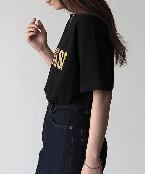 Riberry（リベリー）の「HARVESTロゴTシャツ（Tシャツ/カットソー・レディース・ブラック/オフホワイト/カーキ・FREE）」の5枚目の写真