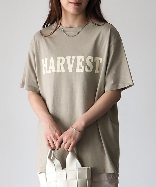 Riberry（リベリー）の「HARVESTロゴTシャツ（Tシャツ/カットソー・レディース・ブラック/オフホワイト/カーキ・FREE）」の14枚目の写真