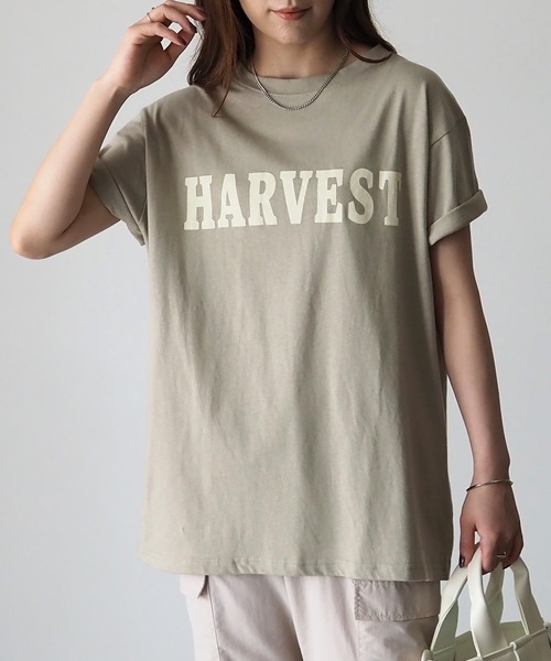 Riberry（リベリー）の「HARVESTロゴTシャツ（Tシャツ/カットソー・レディース・ブラック/オフホワイト/カーキ・FREE）」の13枚目の写真