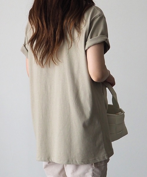 Riberry（リベリー）の「HARVESTロゴTシャツ（Tシャツ/カットソー・レディース・ブラック/オフホワイト/カーキ・FREE）」の11枚目の写真