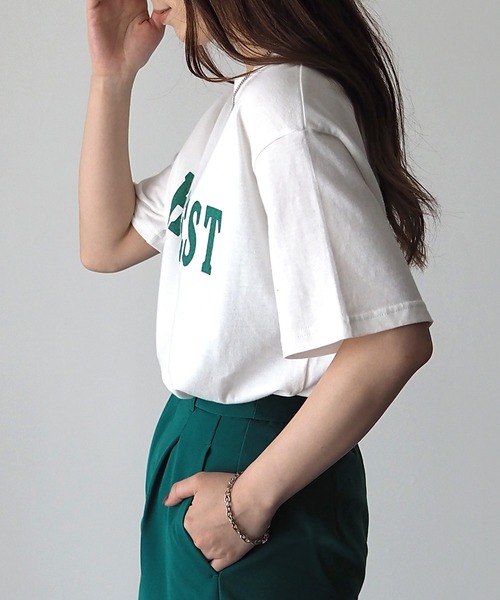 Riberry（リベリー）の「HARVESTロゴTシャツ（Tシャツ/カットソー・レディース・ブラック/オフホワイト/カーキ・FREE）」の8枚目の写真