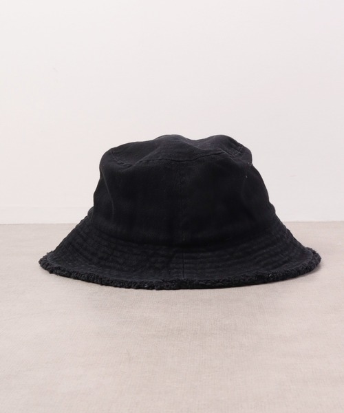 Sense of Grace(センスオブグレース)の「DENIM FRINGE BK HAT デニムフリンジバケットハット(ハット・レディース・アイボリー/ブラック/ライトベージュ/ブルー/ライトブラウン/ベージュ系/ブラウン系その他/ブルー系/ブラック系/アイボリー系/ライトブルー/グレー/ライトカーキ・FREE)」の14枚目の写真