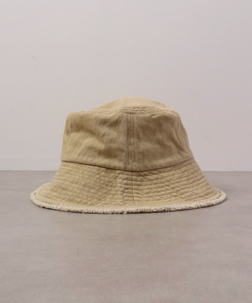 Sense of Grace（センスオブグレース）の「DENIM FRINGE BK HAT デニムフリンジバケットハット（ハット・レディース・アイボリー/ブラック/ライトベージュ/ブルー/ライトブラウン/ベージュ系/ブラウン系その他/ブルー系/ブラック系/アイボリー系/ライトブルー/グレー/ライトカーキ・FREE）」の22枚目の写真