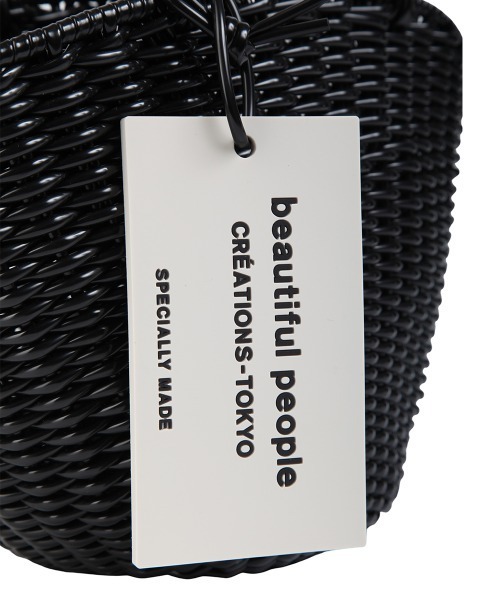 beautiful people（ビューティフルピープル）の「beautiful people “TUBE KNITTING” バスケットスモールバッグ/かごバッグ（ハンドバッグ・レディース・ブラック・FREE）」の8枚目の写真
