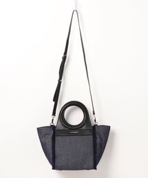 フリンジデニムバッグ Sサイズ