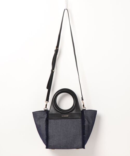【セール】フリンジデニムバッグ Sサイズ（ハンドバッグ）｜LA BAGAGERIE（ラバガジェリー）
