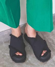 UNITED ARROWS | UWSC フリンジ クロス ミュール(サンダル)