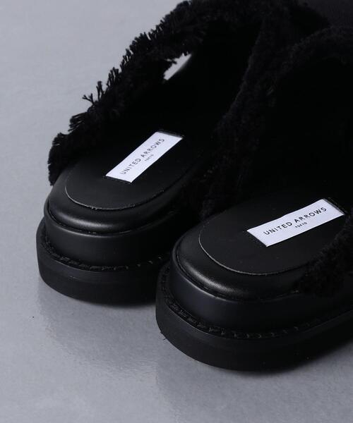 UNITED ARROWS（ユナイテッドアローズ）の「UWSC フリンジ クロス ミュール◆（サンダル・レディース・ブラック/ナチュラル・36/37/35/38）」の10枚目の写真