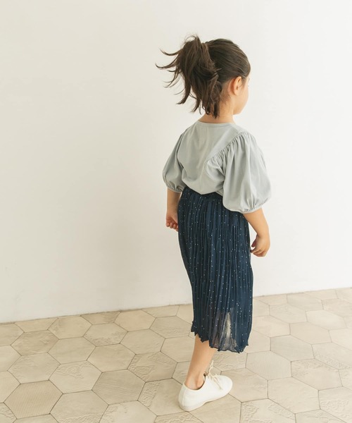 URBAN RESEARCH DOORS（アーバンリサーチドアーズ）の「ドットワッシャースカート(KIDS)（スカート・キッズ・ベージュ/ブルー・120/105/150/135）」の6枚目の写真