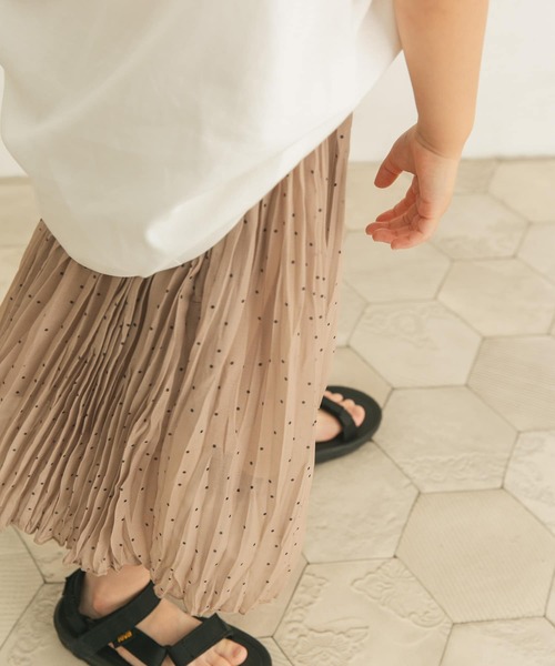 URBAN RESEARCH DOORS（アーバンリサーチドアーズ）の「ドットワッシャースカート(KIDS)（スカート・キッズ・ベージュ/ブルー・120/105/150/135）」の8枚目の写真