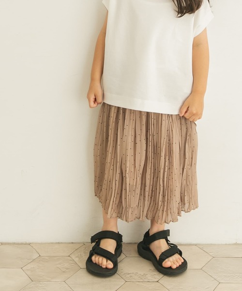 URBAN RESEARCH DOORS（アーバンリサーチドアーズ）の「ドットワッシャースカート(KIDS)（スカート・キッズ・ベージュ/ブルー・120/105/150/135）」の10枚目の写真