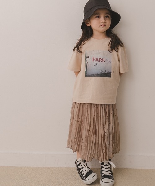 URBAN RESEARCH DOORS（アーバンリサーチドアーズ）の「ドットワッシャースカート(KIDS)（スカート・キッズ・ベージュ/ブルー・120/105/150/135）」の2枚目の写真