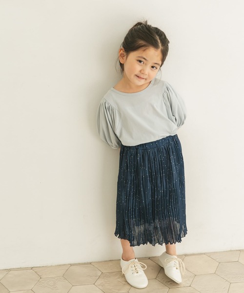 URBAN RESEARCH DOORS（アーバンリサーチドアーズ）の「ドットワッシャースカート(KIDS)（スカート・キッズ・ベージュ/ブルー・120/105/150/135）」の22枚目の写真