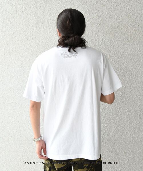 ★lwood Studio★ ホワイト Flies Tシャツ SHIPS（シップス）の「【WEB限定/SHIPS別注】STUDIO BLANCHE