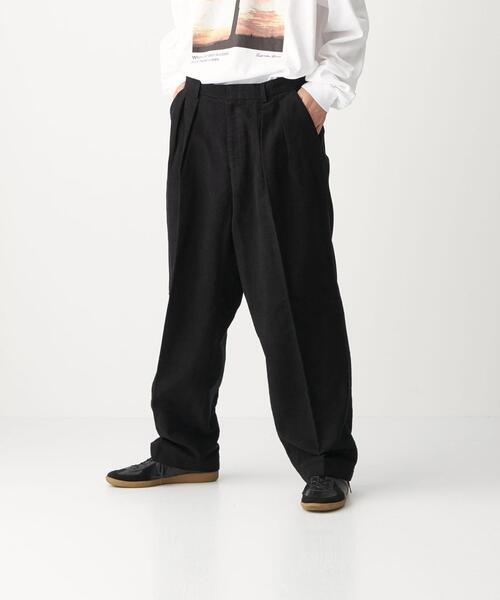 CITEN（シテン）の「＜CITEN（シテン）＞モールスキン 2プリーツ トラウザーズ パンツ（その他パンツ・メンズ・ブラック/ベージュ・M/L）」の10枚目の写真