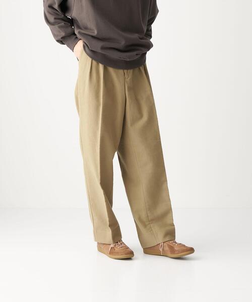 CITEN（シテン）の「＜CITEN（シテン）＞モールスキン 2プリーツ トラウザーズ パンツ（その他パンツ・メンズ・ブラック/ベージュ・M/L）」の16枚目の写真