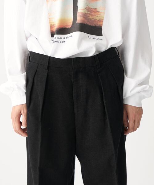 CITEN（シテン）の「＜CITEN（シテン）＞モールスキン 2プリーツ トラウザーズ パンツ（その他パンツ・メンズ・ブラック/ベージュ・M/L）」の17枚目の写真