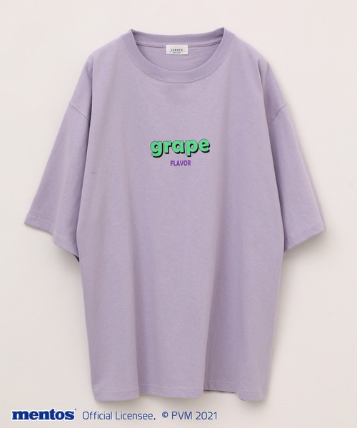 JUNRED（ジュンレッド）の「メントスフロントプリントTEE（Tシャツ/カットソー・メンズ・オフホワイト/ブラック/ラベンダー・M/L）」の3枚目の写真